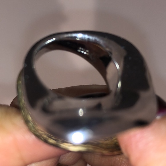 Silver and gold ring - Picture 7 of 8